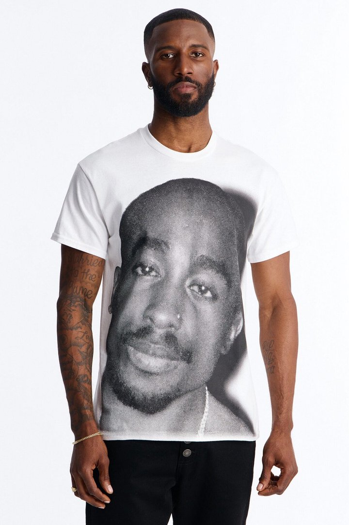 2pac All Eyez On Me Forever Short Sleeve Tee - White