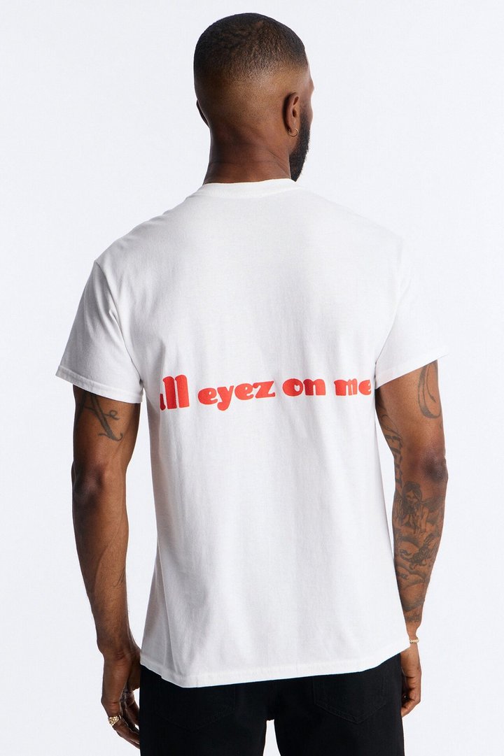 2pac All Eyez On Me Forever Short Sleeve Tee - White