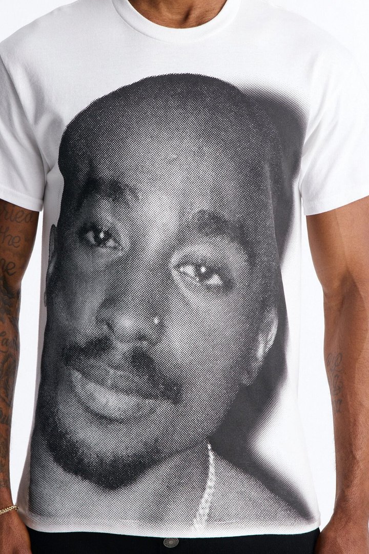 2pac All Eyez On Me Forever Short Sleeve Tee - White