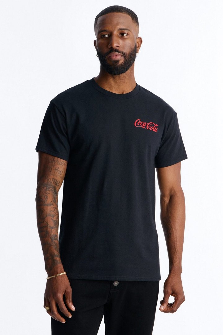 Coca Cola Refresh Heavy Weight Short Sleeve Tee - Black