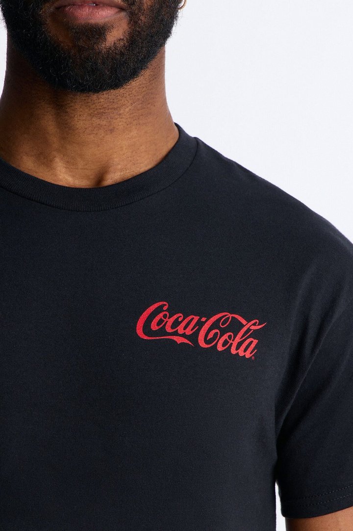 Coca Cola Refresh Heavy Weight Short Sleeve Tee - Black