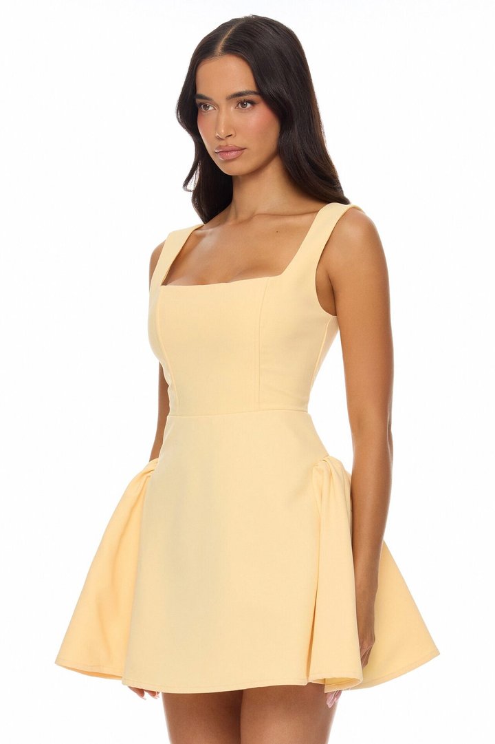 Sweetest Crush Mini Dress - Butter Yellow