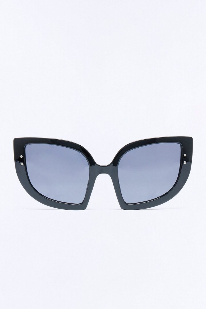 Wise Cat Eye Sunglasses - Black