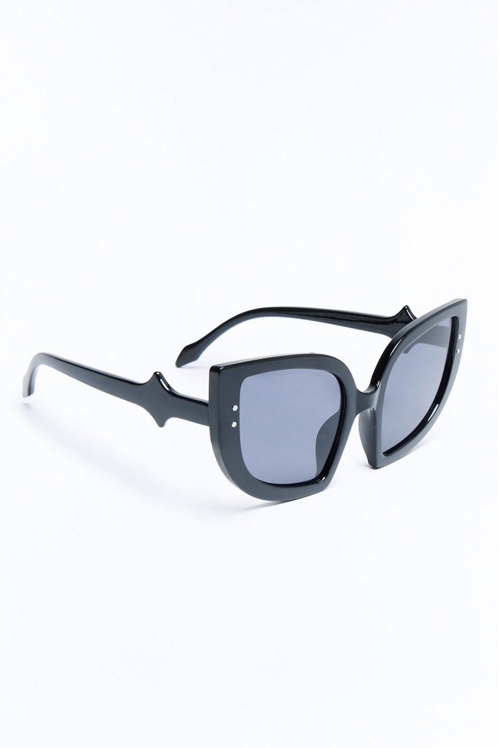 Wise Cat Eye Sunglasses - Black