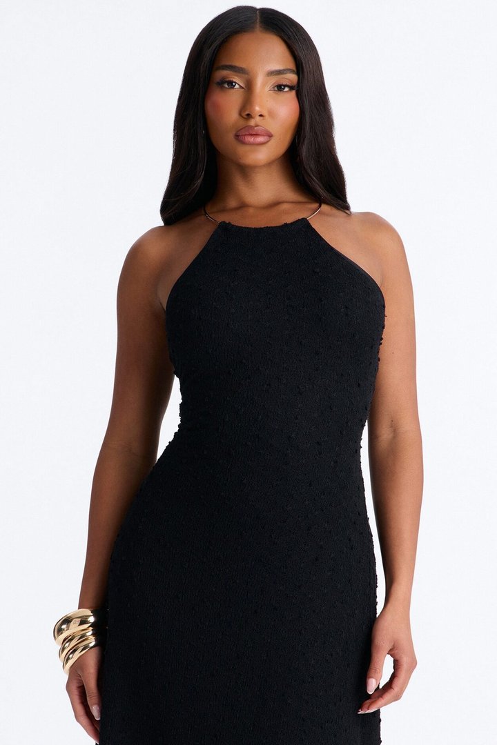 Caribbean Shores Maxi Dress - Black