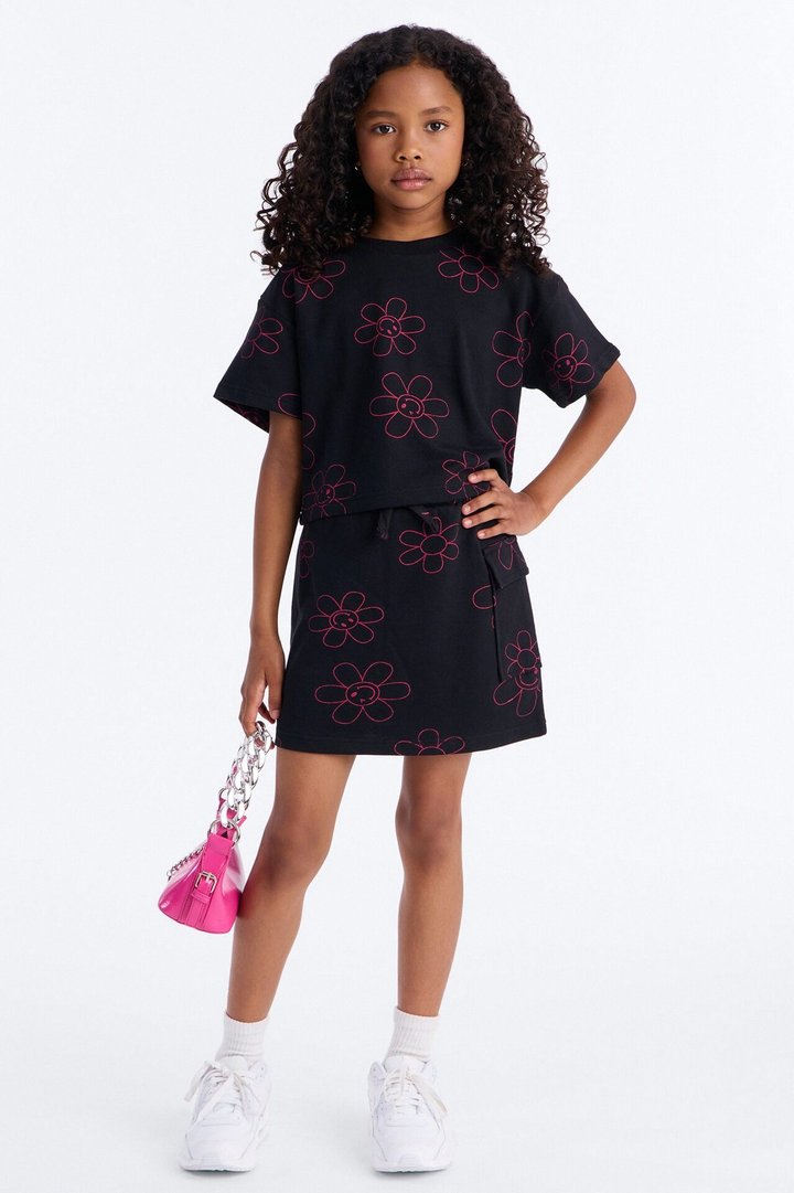 Mini Full Of Joy Skort Set - Black