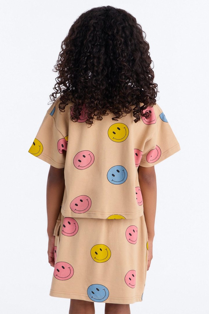 Mini Endless Smiles Skort Set - Sand