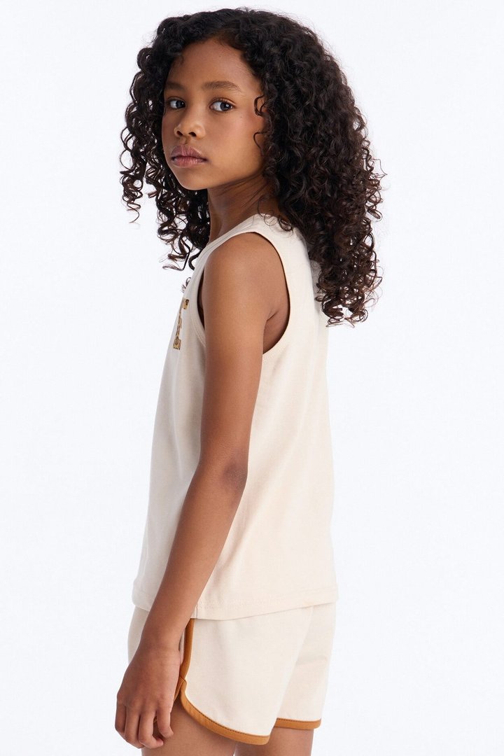 Mini Love Over Everything Short Set - Sand