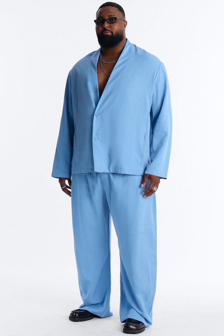 Relaxed St.Tropez Unlined Blazer - Light Blue