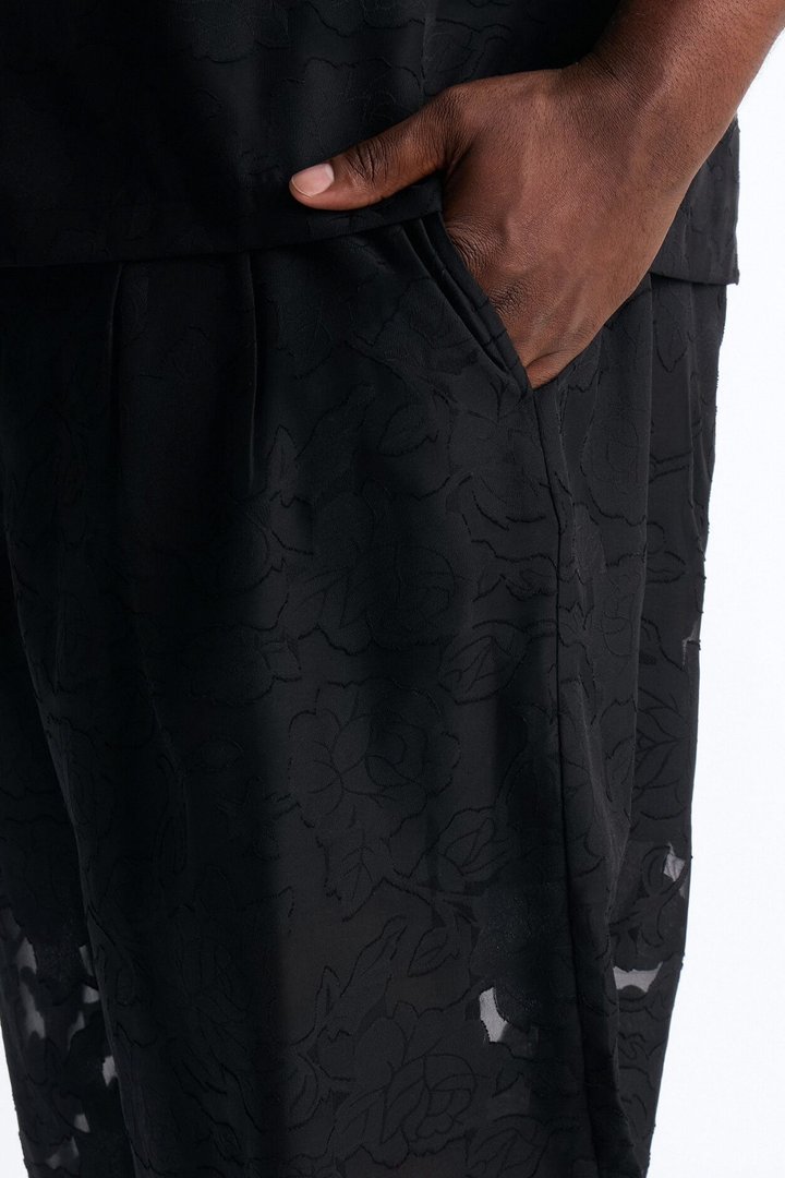 Baggy Duskforged Desert Rose Short - Black