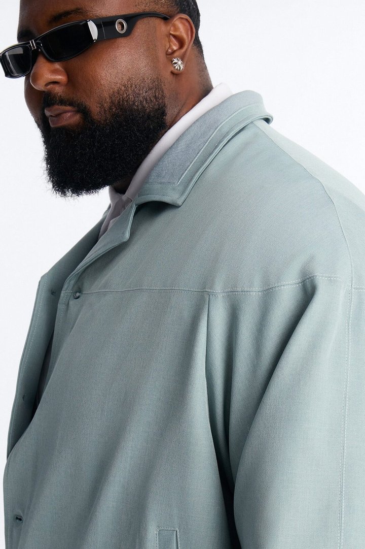 Relaxed Pearson Wave Casual Blazer - Blue