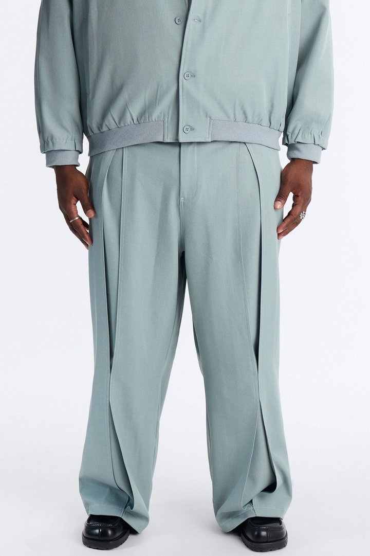 Baggy Pearson Wave Trouser - Blue