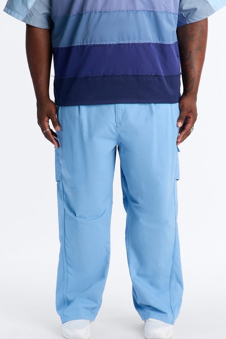 Barrel Accordion Pant - Blue