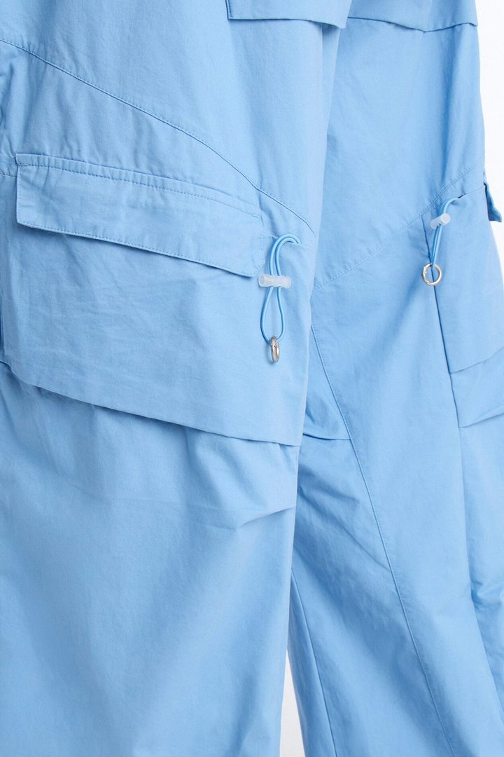 Barrel Accordion Pant - Blue