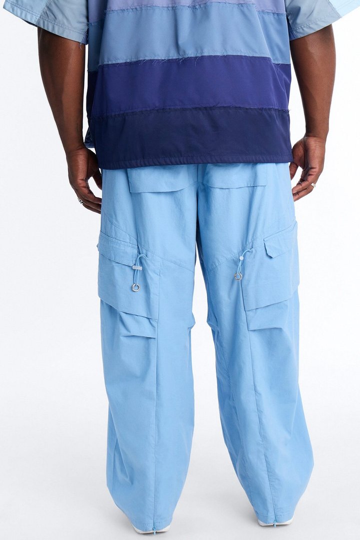 Barrel Accordion Pant - Blue