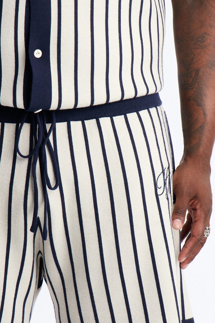 Relaxed Estate Stripe Short - Navy