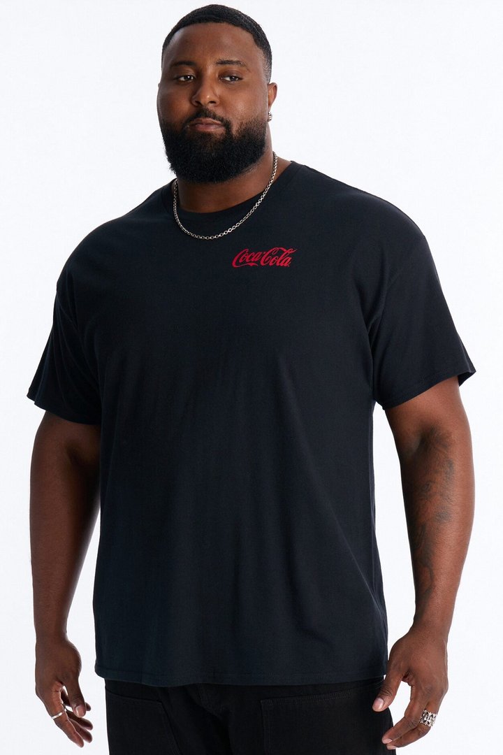 Coca Cola Refresh Heavy Weight Short Sleeve Tee - Black