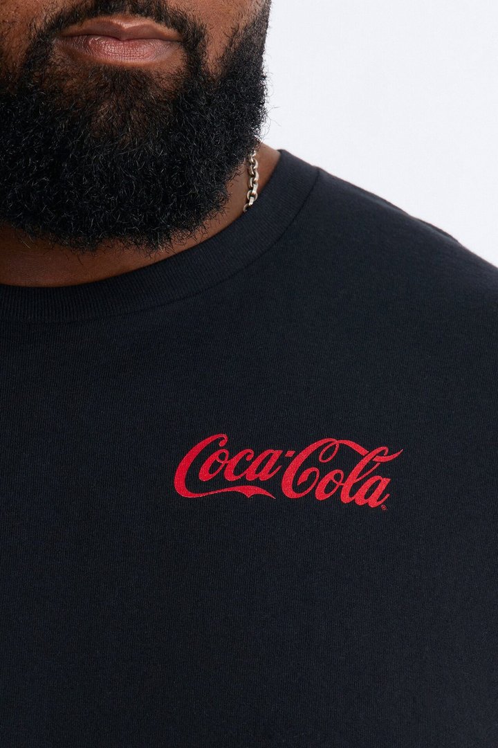 Coca Cola Refresh Heavy Weight Short Sleeve Tee - Black