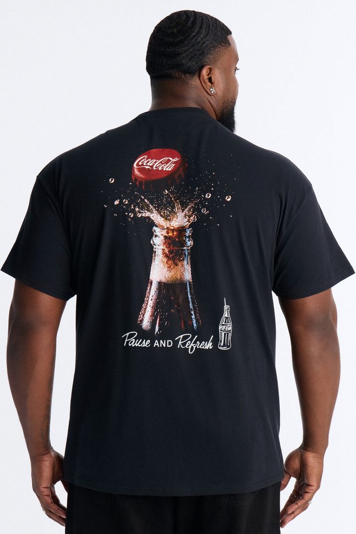 Coca Cola Refresh Heavy Weight Short Sleeve Tee - Black