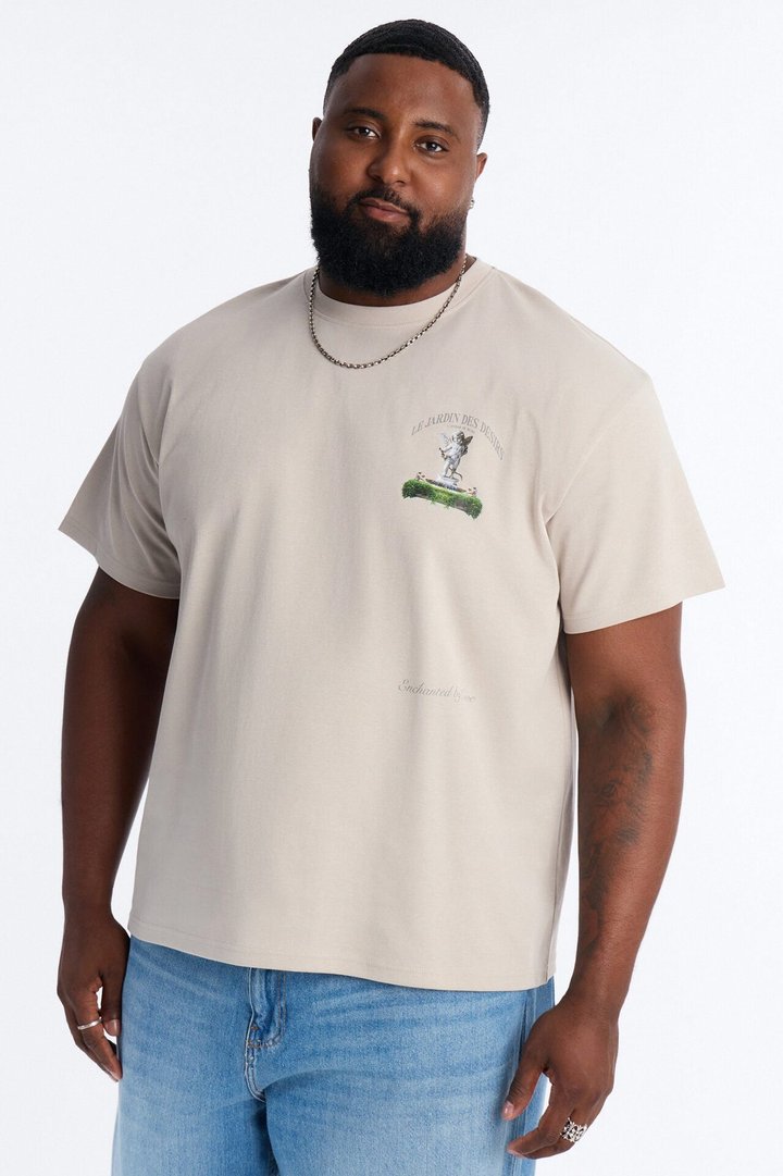 Le Jardin Des Desirs Short Sleeve Tee - Beige