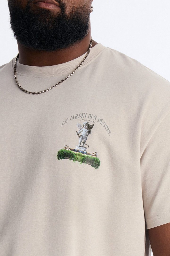 Le Jardin Des Desirs Short Sleeve Tee - Beige