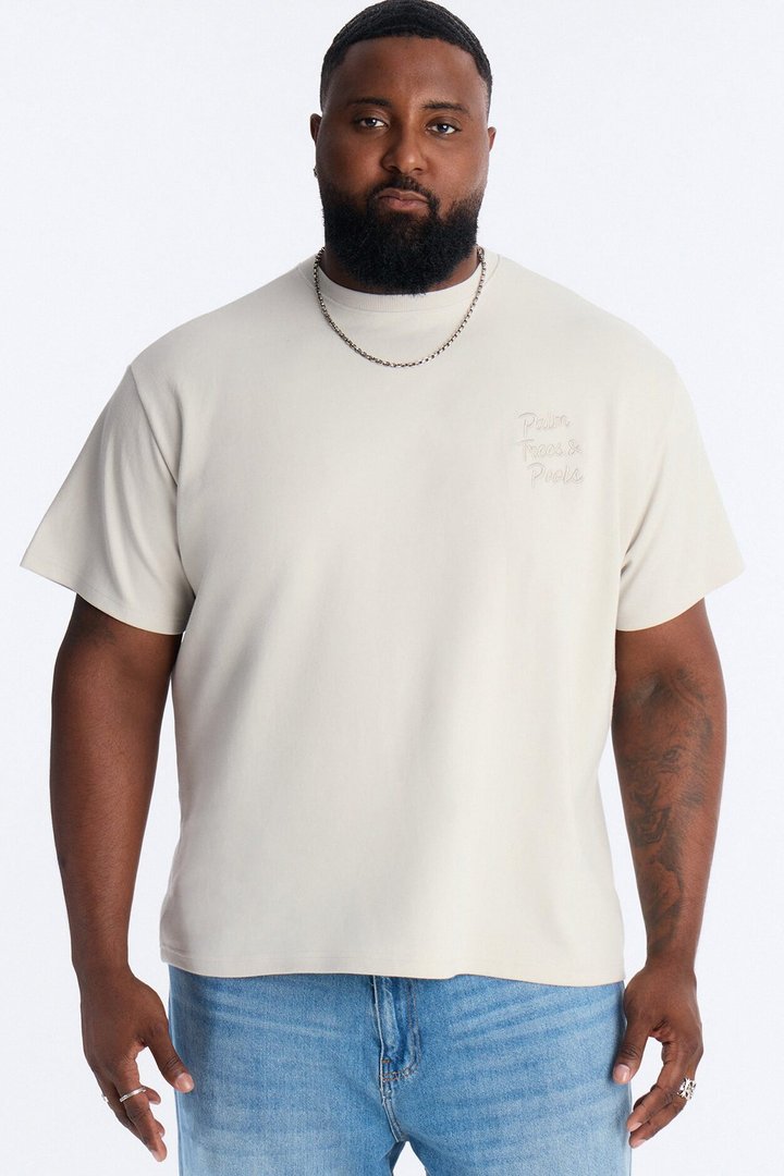 Paradise Hotel Poolside Short Sleeve Tee - Grey
