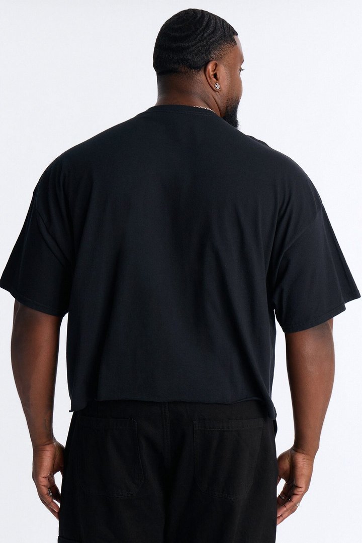 Street Fighter Evil Ryu Raging Demon Boxy Short Sleeve Tee - Black