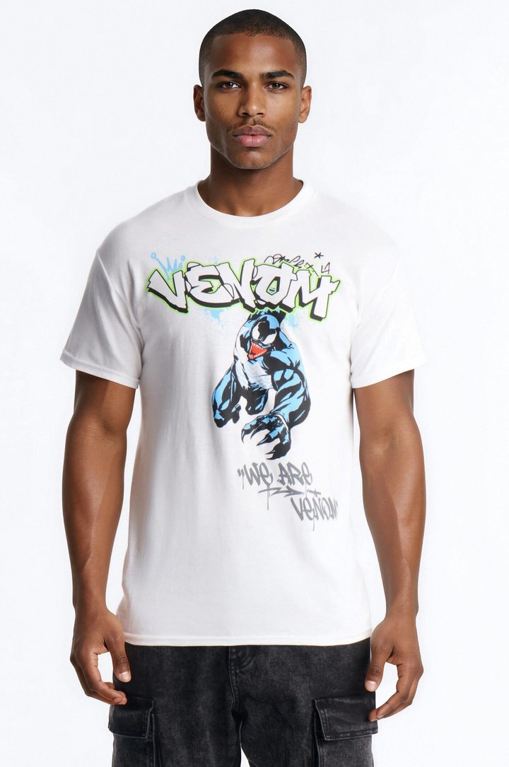Venom Jumping Off Short Sleeve Tee - White