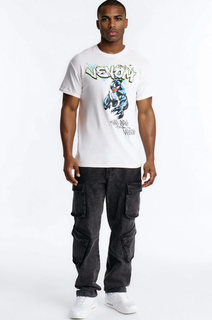 Venom Jumping Off Short Sleeve Tee - White