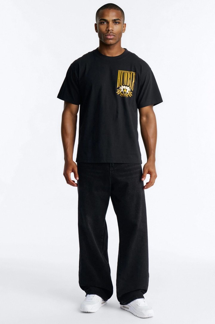 Humble Oversized Heavy Weight Short Sleeve Tee - Black