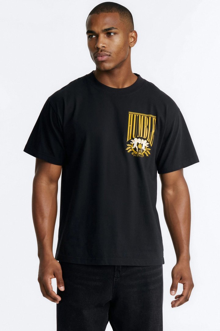 Humble Oversized Heavy Weight Short Sleeve Tee - Black