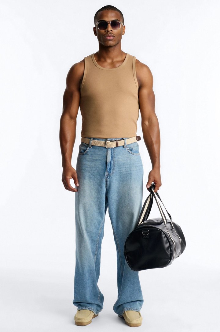 Classic Ribbed Tank Top - Chocolate