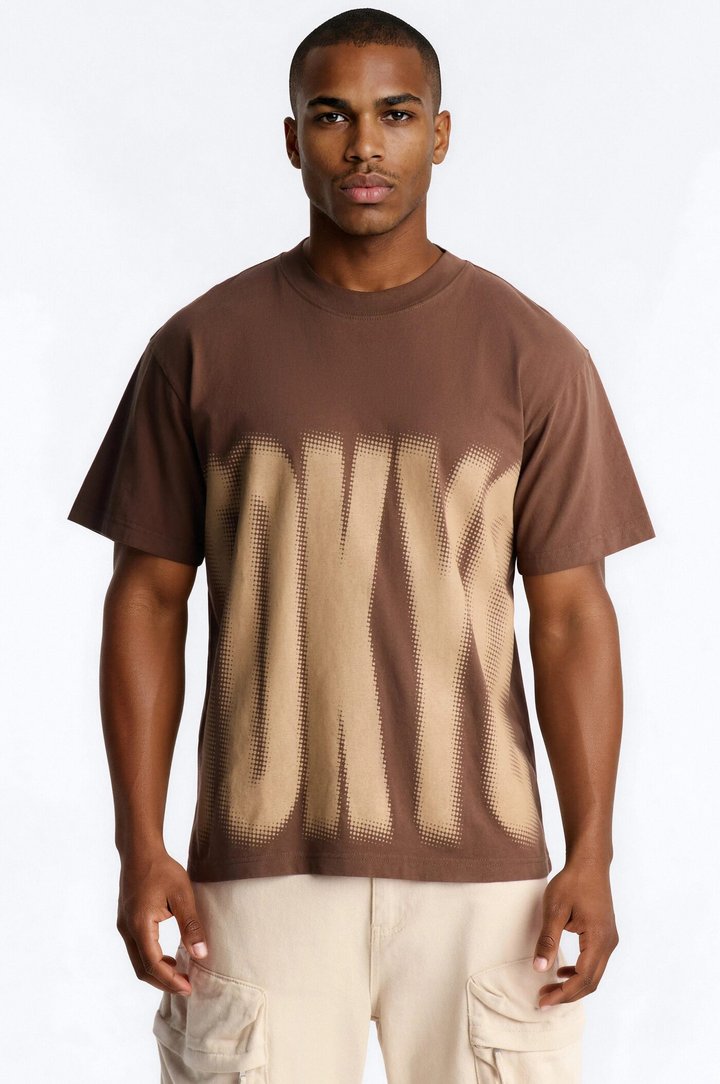 Tokyo Oversized Heavy Weight Short Sleeve Tee - Brown