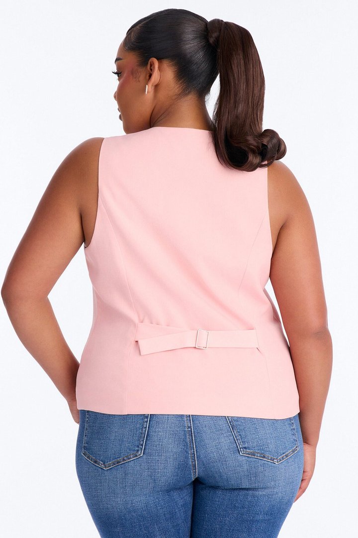 Brooklyn Babe Vest Top - Pink