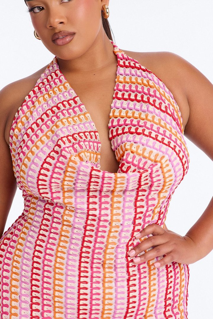 Hibiscus Honey Maxi Dress - Pink/combo