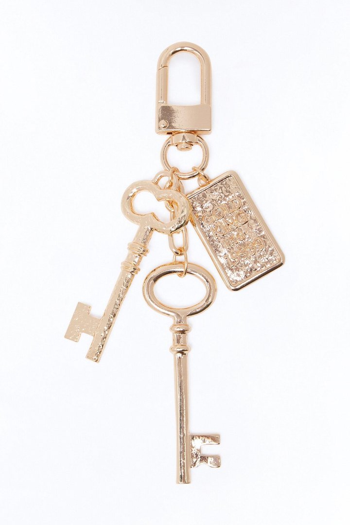 Keys To The Vault Keychain - Gold