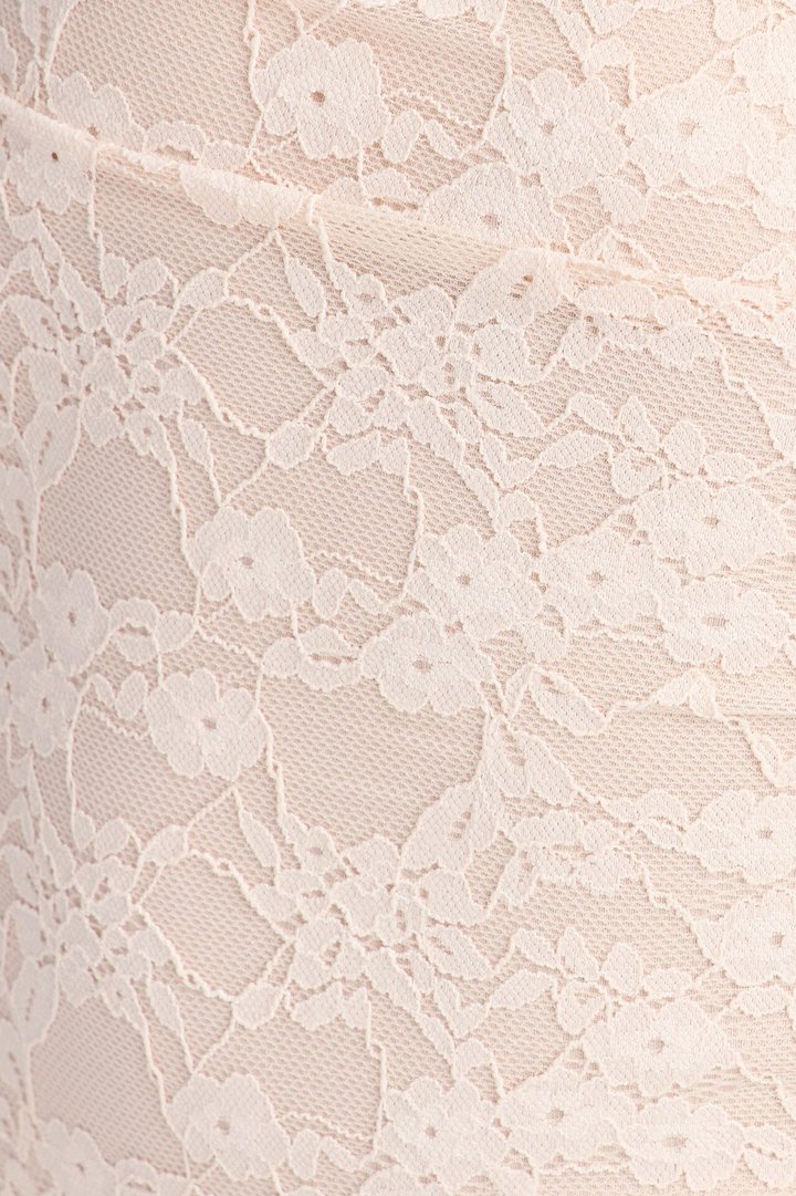 Melissa Lace Midi Dress - Cream