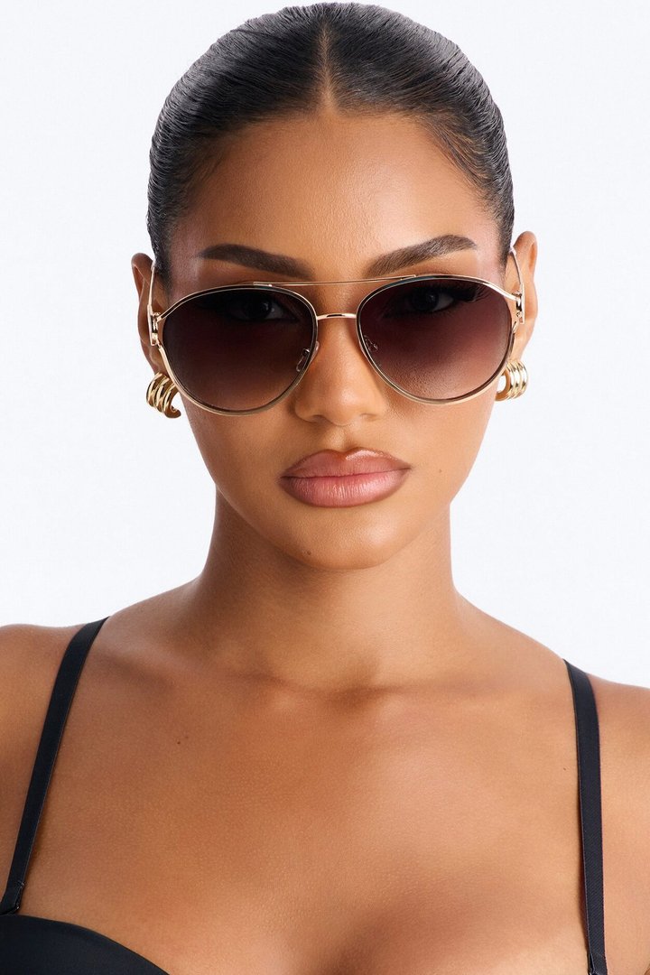 Pilots Cabin Sunglasses - White/Gold