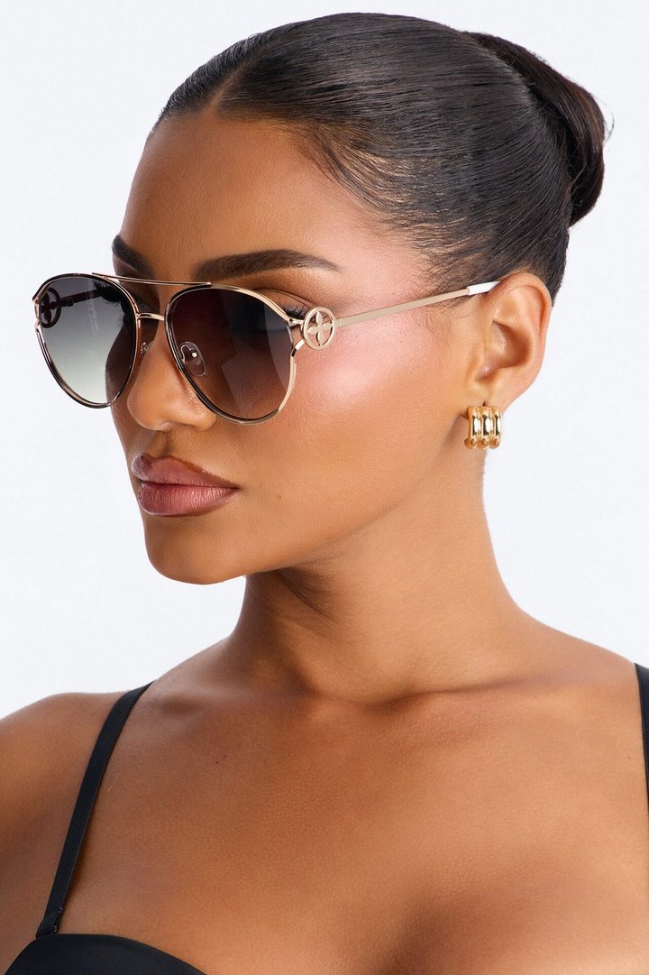Pilots Cabin Sunglasses - White/Gold