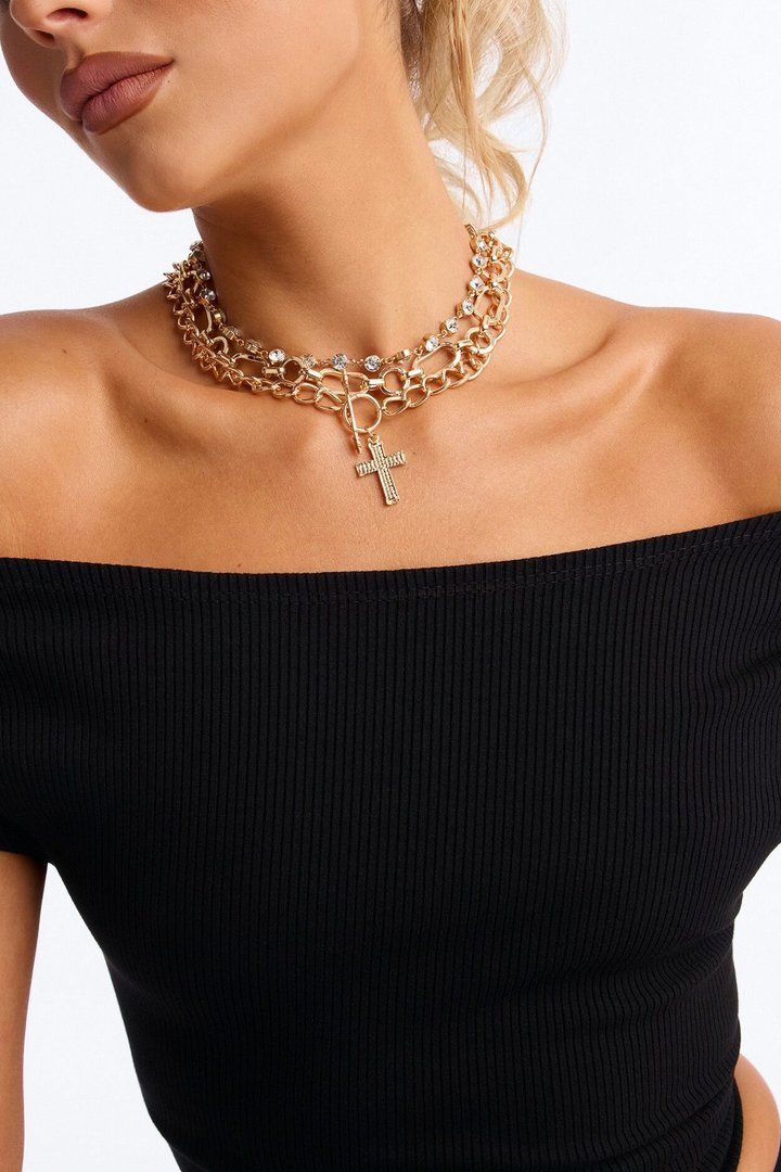 Own Your Throne Layered Neckalce - Gold