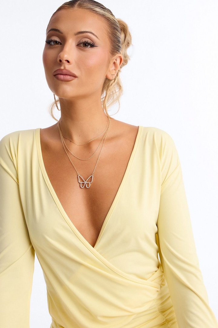 Monarch Butterfly Layered Neckalce - Gold