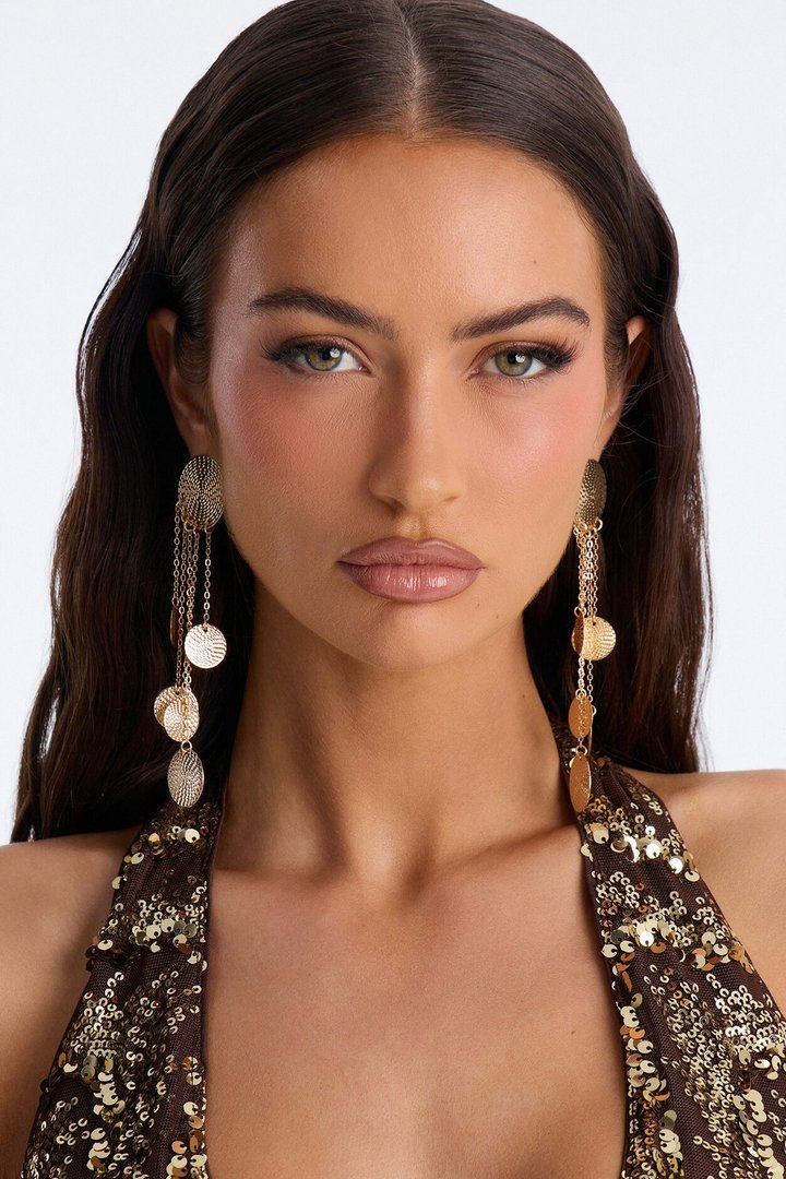 Holding On Drop Earrings - Gold