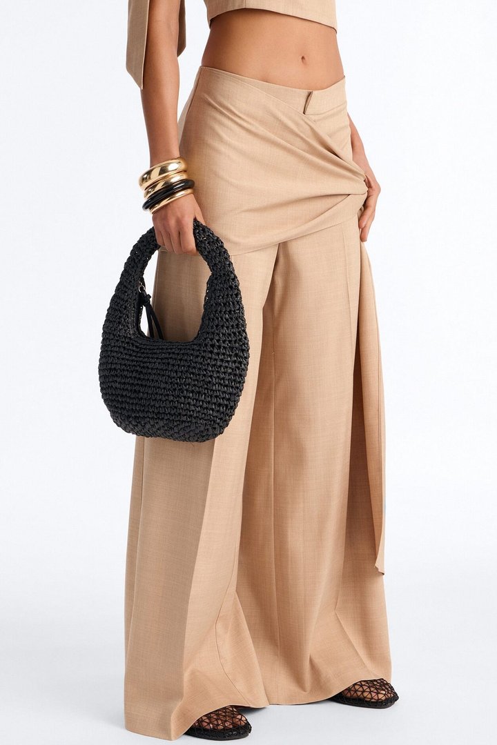 Amalfi Dreams Straw Bag - Black