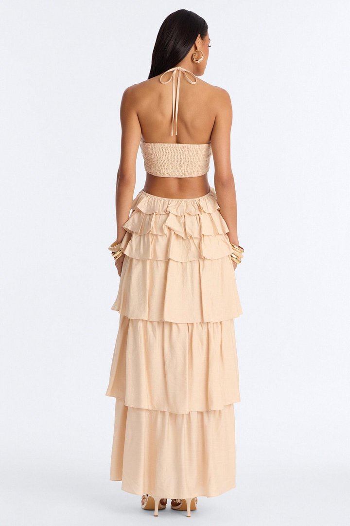 Chic Before Noon Maxi Dress - Oatmeal