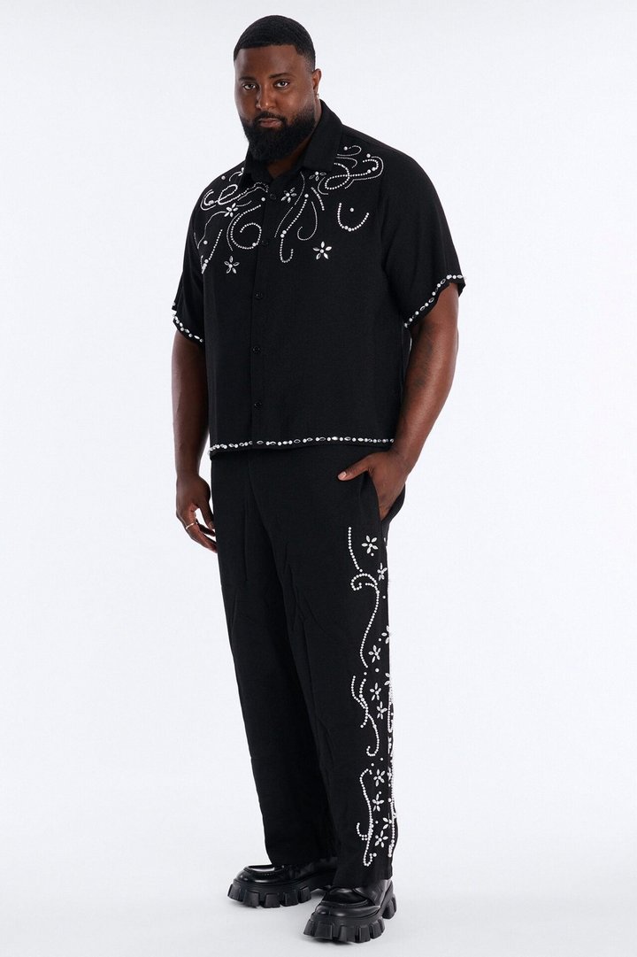 Straight Wanderlust Pearl Journey Pant - Black