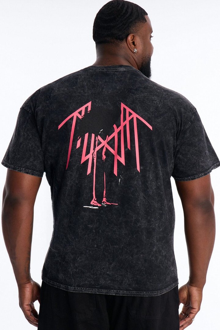 Sleep Token Flamingo Vintage Short Sleeve Tee - Black Wash