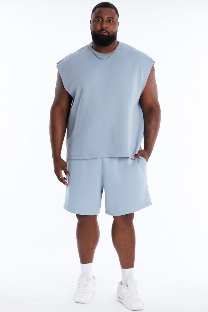 Tyson Relaxed Muscle Tee - Slate Blue