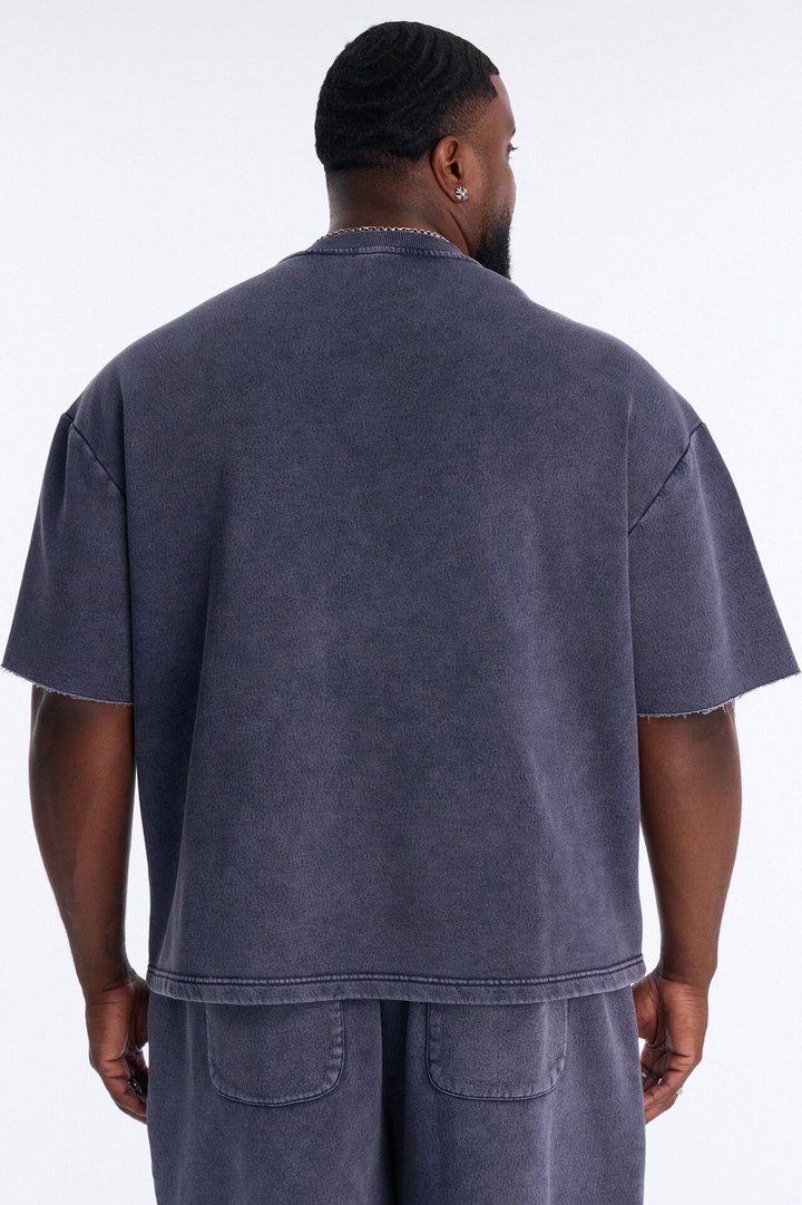 On The Go Washed Tee - Navy