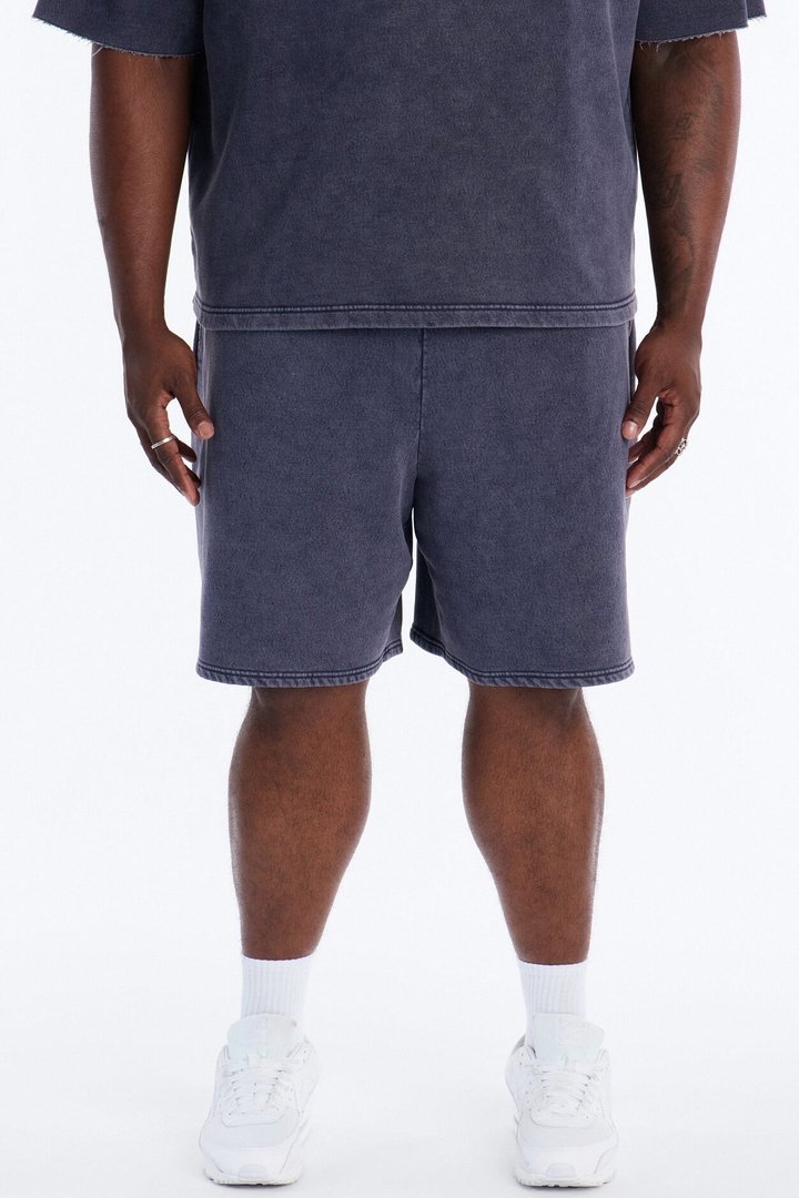 On The Go Washed Sweatshort - Navy