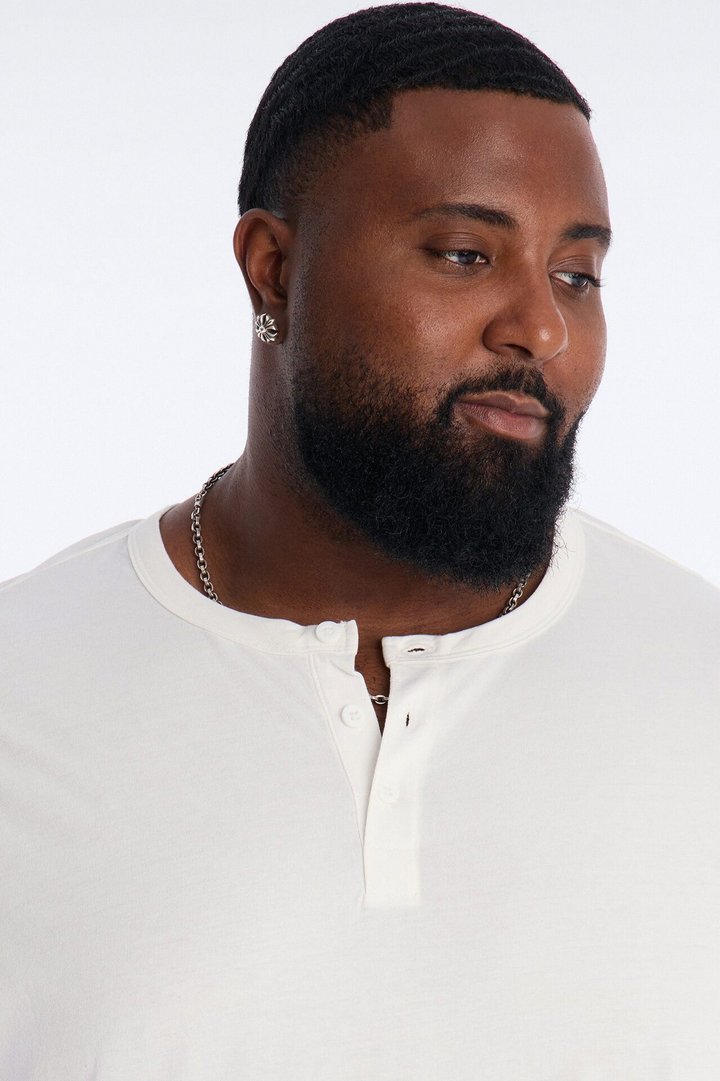 Your Everyday Classic Henley - White